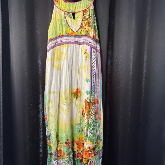 Floral Maxi Dress with Multicolor Design - Picture 1 of 4